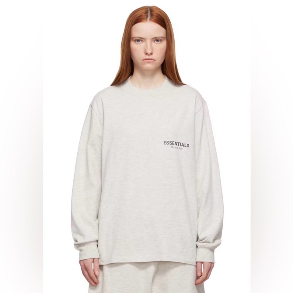 FEAR OF GOD ESSENTIALS
Off-White Logo Long Sleeve T-Shirt (Authentic)